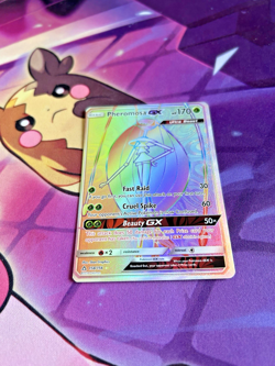 Pheromosa GX - 158/156 [Ultra Prism] Pokemon TCG - RAINBOW SECRET RARE - NM - Image 3