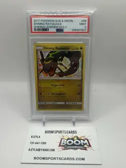 Shining Rayquaza Pokemon TCG Shining Legends Rare Holo 56/73 MINT PSA 9 - Image 1