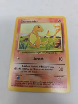Charmander Pokemon Card 46/102 Original 1995 Base Set Super Rare - Image 1