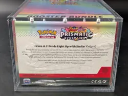 Pokemon SV8.5 Prismatic Evolutions Sealed Booster Bundle Display W/Acrylic Case - Image 3