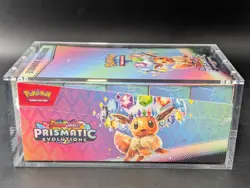 Pokemon SV8.5 Prismatic Evolutions Sealed Booster Bundle Display W/Acrylic Case - Image 4