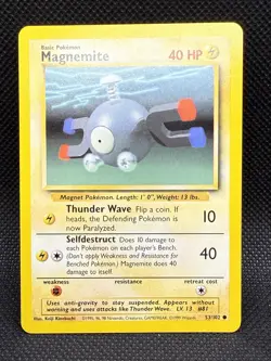 Pokemon TCG Magnemite Base Set 53/102 M/NM - Image 1