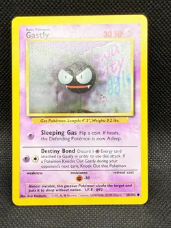 Pokemon TCG Gastly 50/102 Base Set M/NM - Image 1