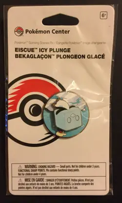 Eiscue Icy Plunge Pin Badge Pokemon Centre 2022 Metal Spinning Scenes NEW - Image 1