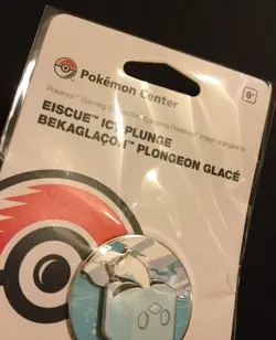 Eiscue Icy Plunge Pin Badge Pokemon Centre 2022 Metal Spinning Scenes NEW - Image 4