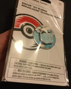 Eiscue Icy Plunge Pin Badge Pokemon Centre 2022 Metal Spinning Scenes NEW - Image 5