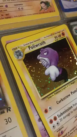 Pokemon TCG Poliwrath Holo Rare Unlimited 9/75 Neo Discovery 90 HP With Swirl!!! - Image 4