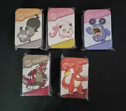 Pokemon 5x Storage Tin Box Set: Skwovet, Scream Tail, Loudred, Charizard JL89 - Image 1