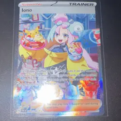 Pokemon TCG Iono 269/193 Sv02: Paldea Evolved Illustration Rare Full Art Holo - Image 1