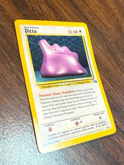 DITTO 3/62 HOLOFOIL RARE FOSSIL (FO) POKEMON LP - Image 3