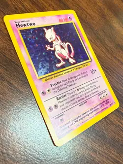 MEWTWO 10/102 HOLOFOIL BASE SET (BS) 1999 POKEMON LP - Image 3