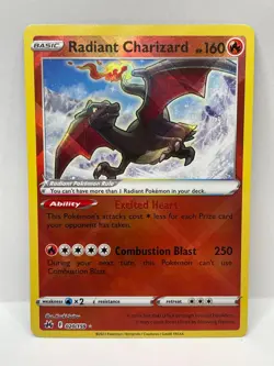 Pokemon TCG Crown Zenith Radiant Charizard Radiant Rare 020/159 - Image 1