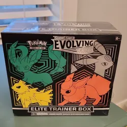 Pokemon TCG Sword & Shield Evolving Skies Elite Trainer Box Leafeon Umbreon TEAR - Image 1