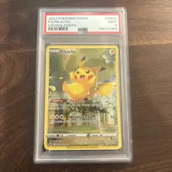 PSA 9 Pikachu GG30/GG70 Crown Zenith: Galarian Gallery Full Art Pokemon TCG - Image 1