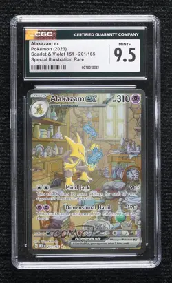 Alakazam ex Special Illustration Rare Pokemon Scarlet & Violet 151 MEW CGC 9.5 - Image 1
