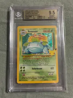 2021 Pokemon Celebration Venusaur Confetti Holo 15/102 BGS 9.5 - Image 1