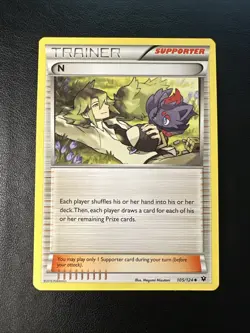 "N" [LP] 105/124 Fates Collide 2016 Pokemon TCG - Image 1