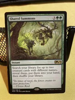 Wizards of the Coast Shared Summons Core Set 2020 Rare Green Instant 193 Regular - Image 1