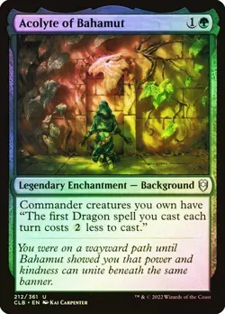 NM Foil Acolyte of Bahamut, MTG, Baldur's Gate, Magic the Gathering, 212 - Image 1
