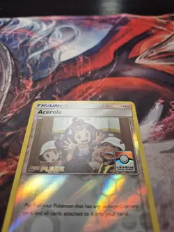 Acerola 4th Place 112a/147 League Promo Pokemon TCG Burning Shadows NM/LP - Image 2