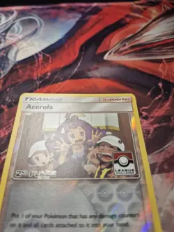 Acerola 2nd Place 112a/147 League Promo Pokemon TCG Burning Shadows NM/LP - Image 2