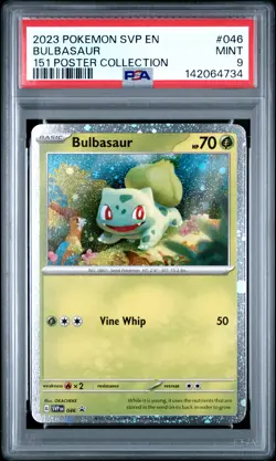 142064734 Bulbasaur 2023 Pokemon Scarlet Violet 151 Promo SVP EN #046 PSA 9 - Image 1