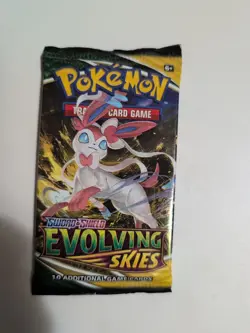 1X 2021 Pokemon SWSH Evolving Skies Booster Pack SEALED - Image 1