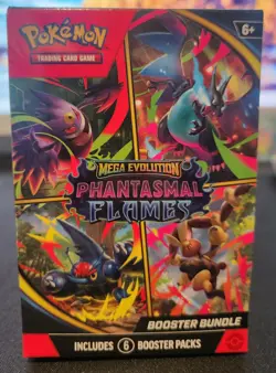 Pokemon Mega Evolution Phantasmal Flames Booster Bundle Sealed - Image 1