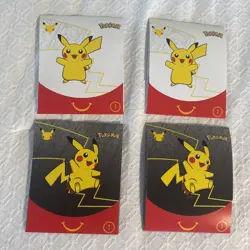 4 Pokemon McDonalds Happy Meal 25th Anniversary 2021 Promo Sealed Pack - Image 1