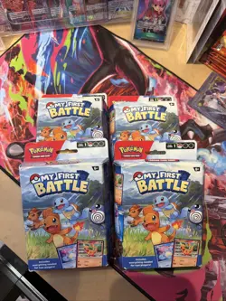 Pokemon My First Battle Starter Deck Charmander & Squirtle Sealed New (Lot of 4) - Image 1