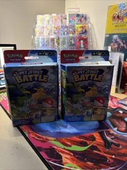 My First Battle Bulbasaur Oddish & Pikachu Mini Starter Deck Set lot of 2 - Image 1