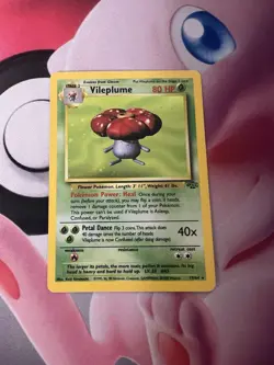 Vileplume 15/64 Jungle Holo Pokemon TCG WOTC Vintage LP - Image 1