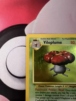 Vileplume 15/64 Jungle Holo Pokemon TCG WOTC Vintage LP - Image 4