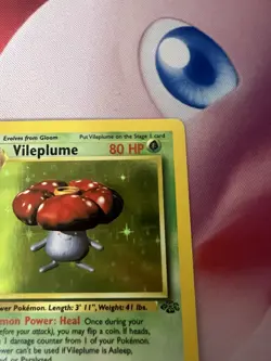 Vileplume 15/64 Jungle Holo Pokemon TCG WOTC Vintage LP - Image 5