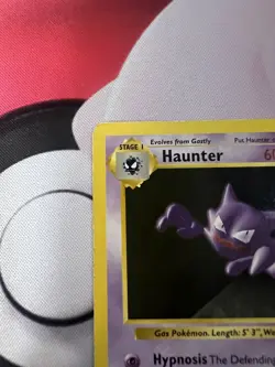 Haunter Shadowless Pokemon Base Set #29 1999 LP/MP Vintage - Image 4
