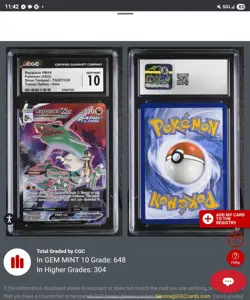 Rayquaza VMAX Pokemon (2022) Silver Tempest - TG20/TG30 Trainer Gallery - Holo - Image 1