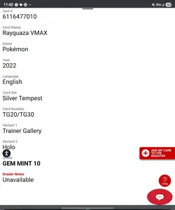 Rayquaza VMAX Pokemon (2022) Silver Tempest - TG20/TG30 Trainer Gallery - Holo - Image 2