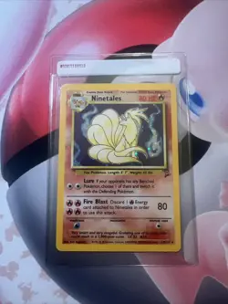 Pokemon TCG Ninetales Base Set 2 13/130 Holo Unlimited Holo Rare Swirl NM - Image 1