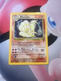 Pokemon TCG Ninetales Base Set 2 13/130 Holo Unlimited Holo Rare Swirl NM - Image 2