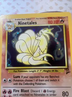 Pokemon TCG Ninetales Base Set 2 13/130 Holo Unlimited Holo Rare Swirl NM - Image 4