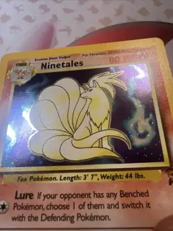 Pokemon TCG Ninetales Base Set 2 13/130 Holo Unlimited Holo Rare Swirl NM - Image 5