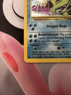 Pokemon TCG Gyarados Base Set 6/102 Holo Unlimited Holo Rare LP - Image 3