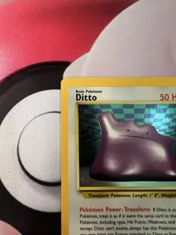 Ditto 3/62 Holo Rare - 1999 Pokemon WOTC Fossil - Unlimited Holo Rare Near Mint! - Image 4