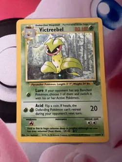 1999 Pokemon TCG Victreebel Holo Rare Unlimited Jungle 14/64 LP - Image 1