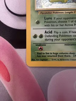 1999 Pokemon TCG Victreebel Holo Rare Unlimited Jungle 14/64 LP - Image 3