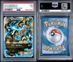 2014 Pokemon XY M Charizard EX Flashfire 108/106 PSA 1 - Image 3