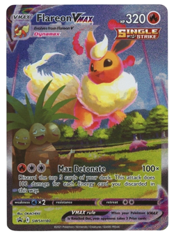 POKEMON TCG FLAREON VMAX SWSH180 SWSH: SWORD & SHIELD BLACK STAR PROMO - Image 1