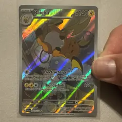 Pokemon TCG Raichu 211/193 IR Illustration Rare Paldea Evolved NM - Image 1