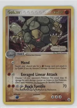 Golem Reverse Foil Pokemon EX Legend Maker #6 2006 - Image 1