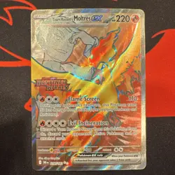 Pokemon Team Rocket's Moltres EX Ultra Rare Holo Destined Rivals 208/182 220 HP - Image 1